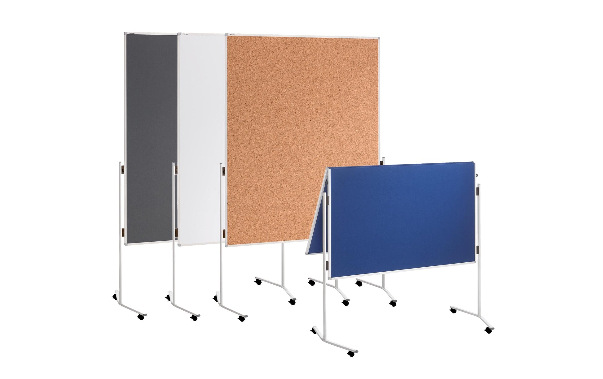 Franken Pinnwand – Filz, Alurahmen – 120 × 75 cm, Grau, ECO