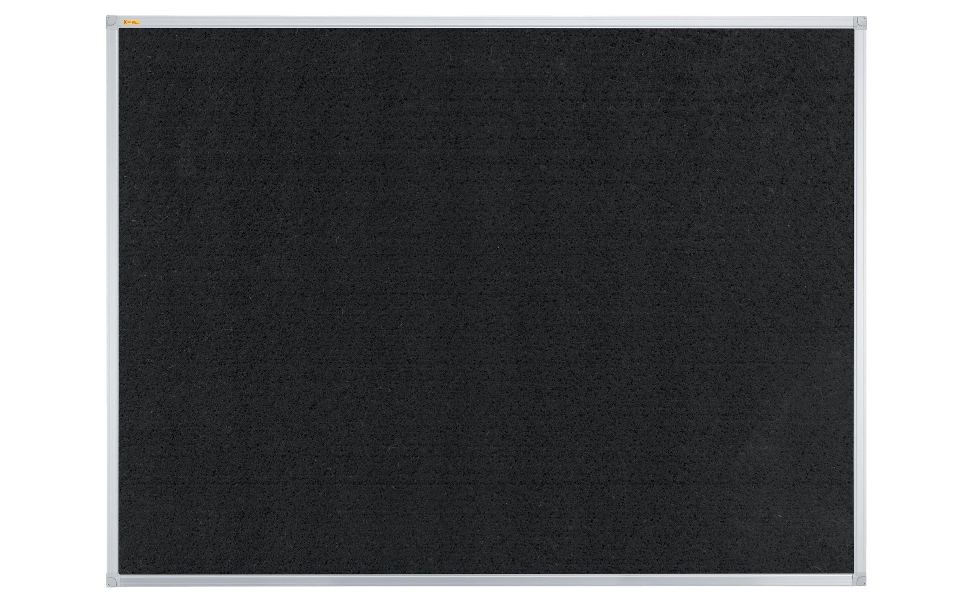 Franken Pinnwand – Filz, Alurahmen – 120 × 90 cm, Schwarz, X-tra Line