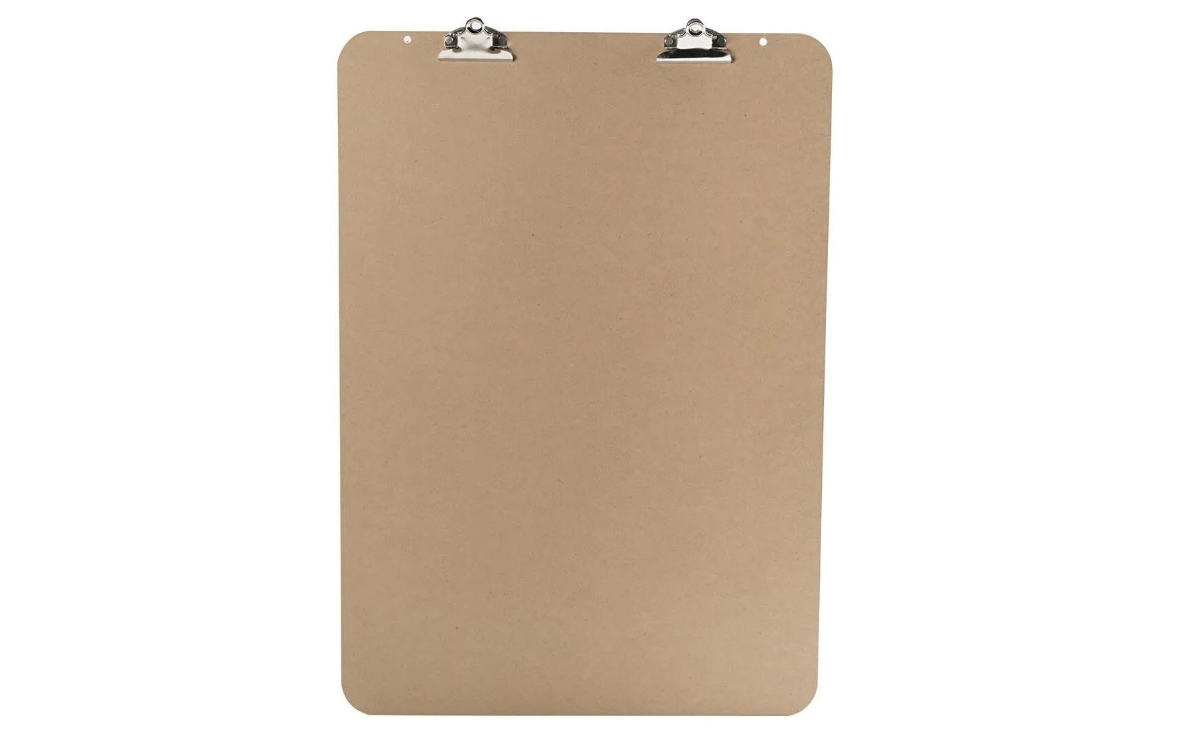 Creativ Company Zeichenklemmbrett 52 × 74 cm, für A2/A3, Braun/Silber
