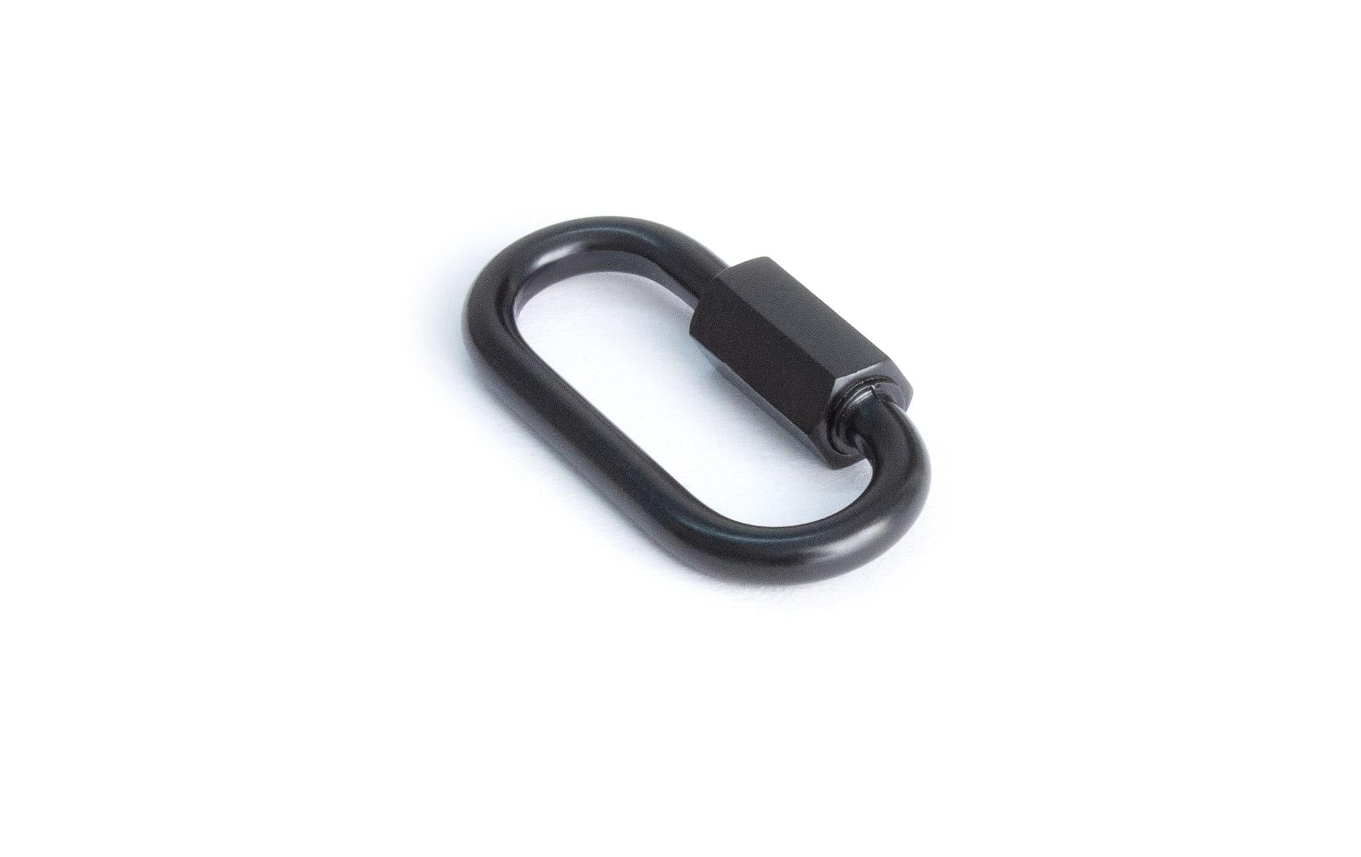 Meister Kettenverschluss – Ø 4 × 33 mm, Stahl, verzinkt, Schwarz