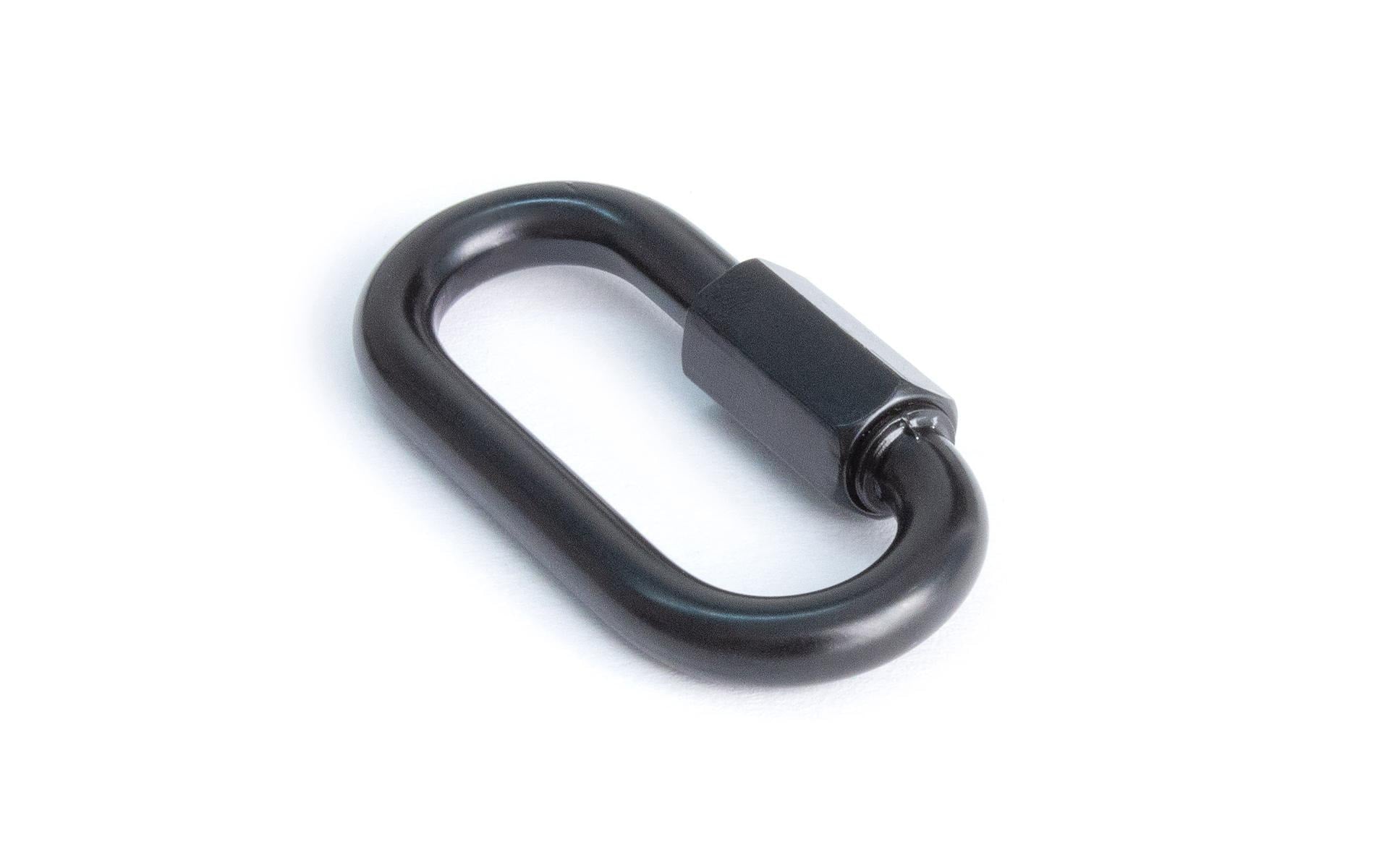 Meister Kettenverschluss – Ø 6 × 45 mm, Stahl, verzinkt, Schwarz