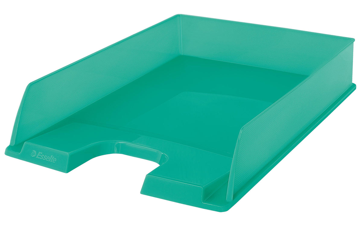 Esselte Colour'ICE – Briefkorb für A4, Polystyrol (PS), Grün, 254 × 61 × 350 mm
