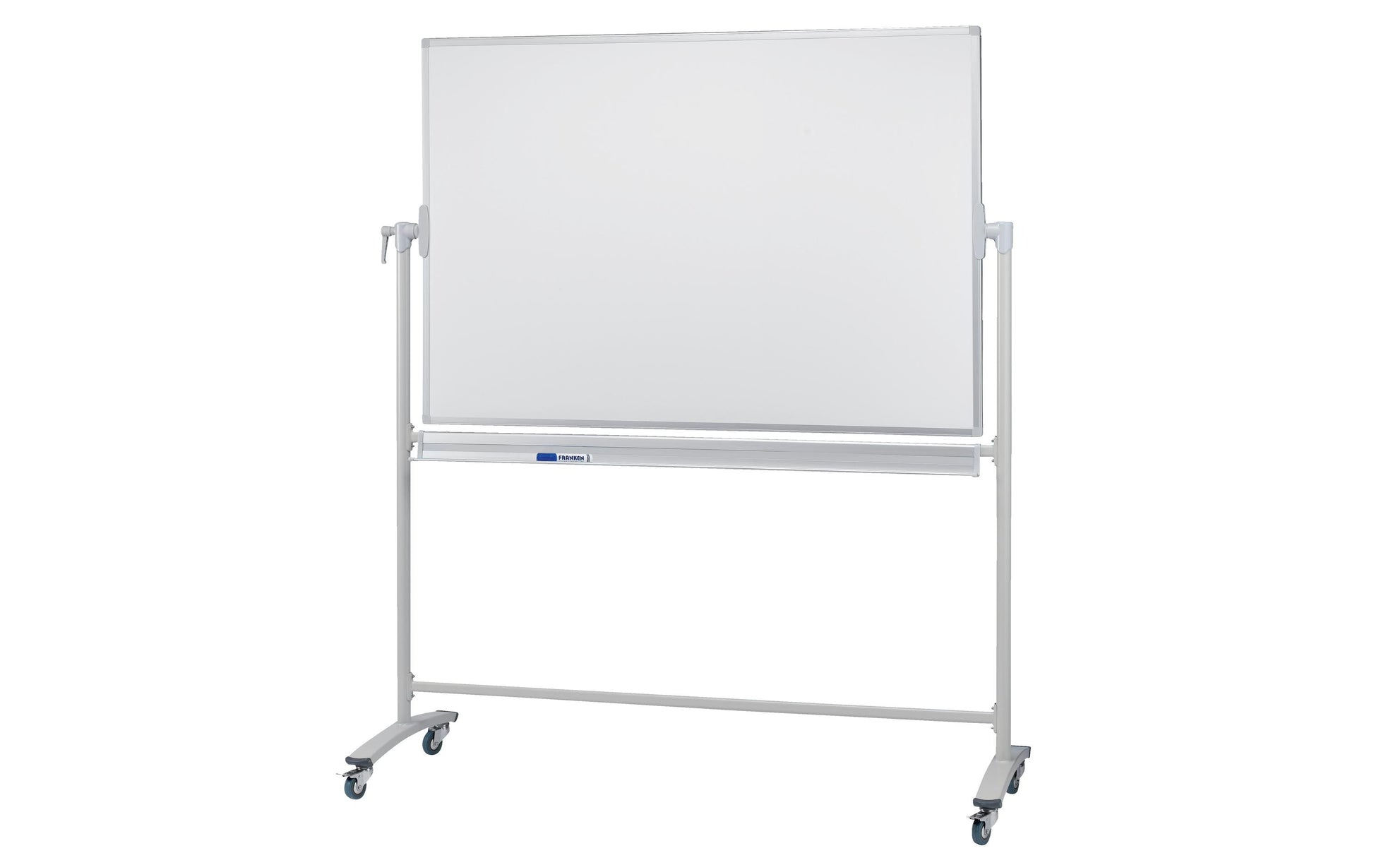 Franken Whiteboard – 200 × 100 cm, lackierter Stahl, mobil, inkl. Stiftablage