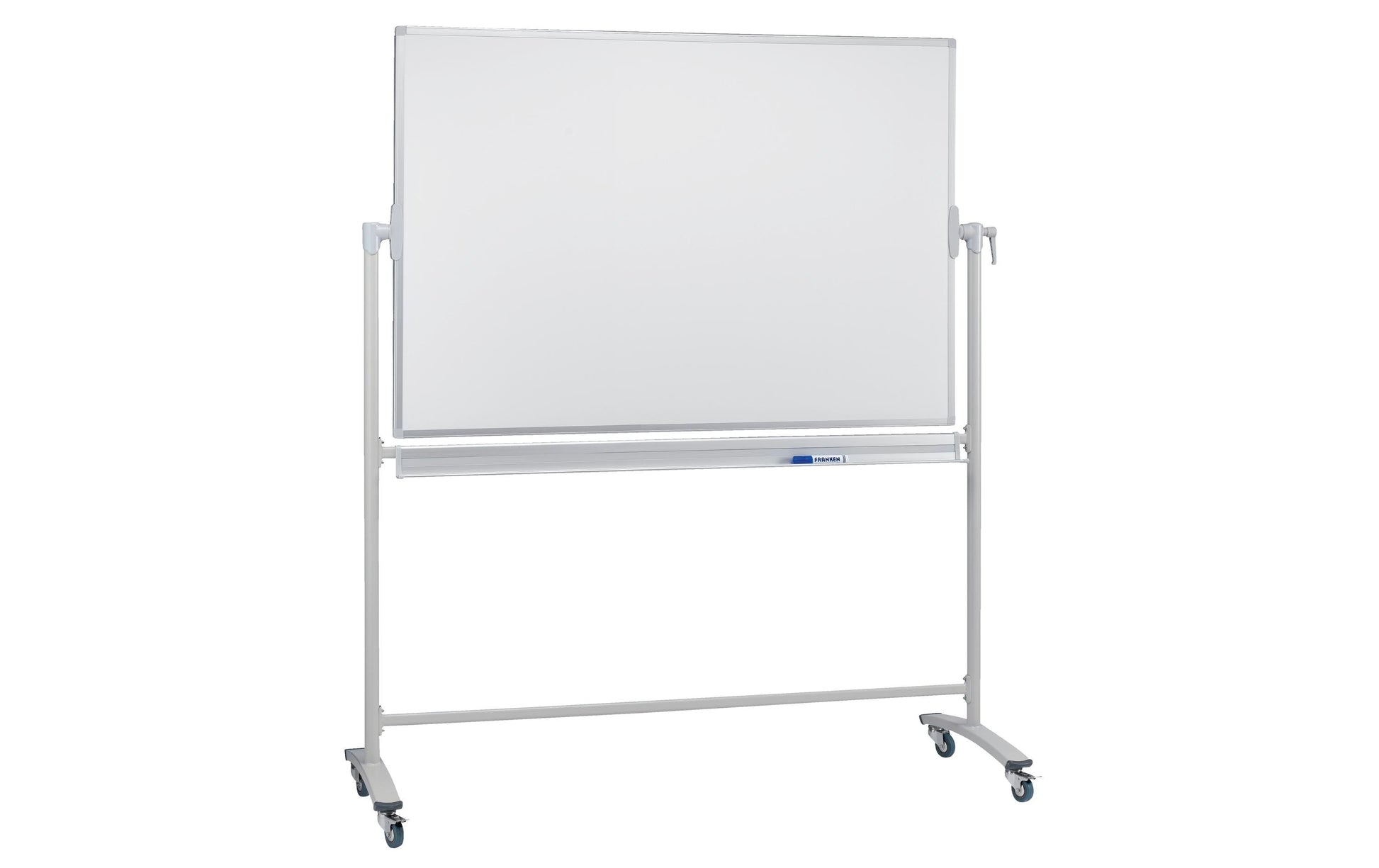 Franken Whiteboard – 200 × 100 cm, lackierter Stahl, mobil, inkl. Stiftablage