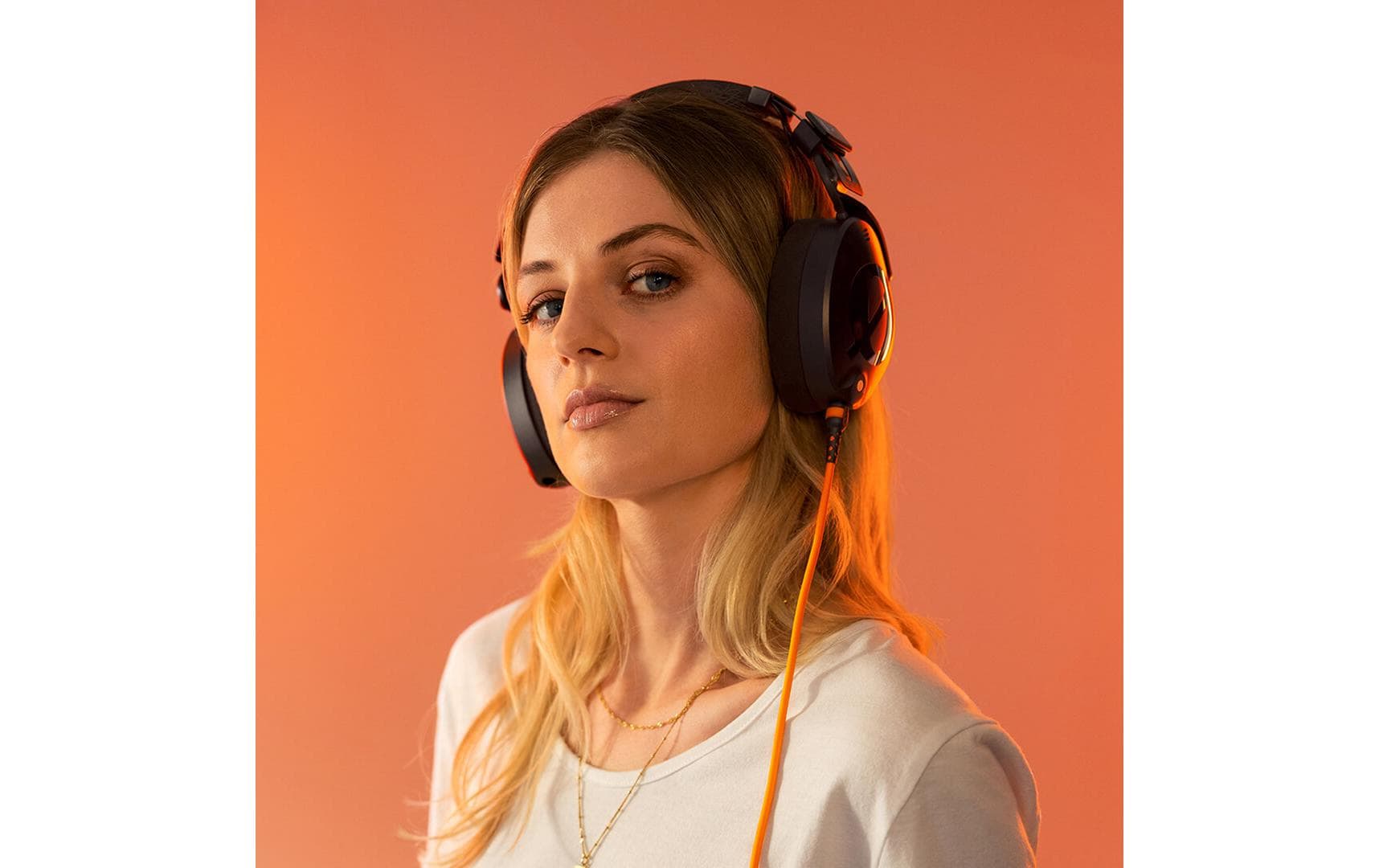 RØDE 3,5-mm-Klinkenkabel – Stecker zu Stecker – 1,2 m, Orange, für NTH-100