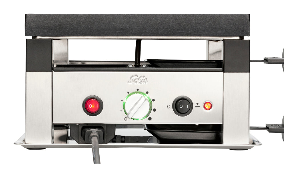 Solis Tischgrill 7910 – 4 Personen, Antihaftbeschichtet, 1020 W – Schwarz/Edelstahl