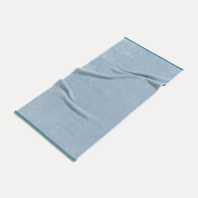 Möve Tide Doubleface Duschtuch – 67 × 140 cm, Aqua, 100% Baumwolle, 520 g/m²