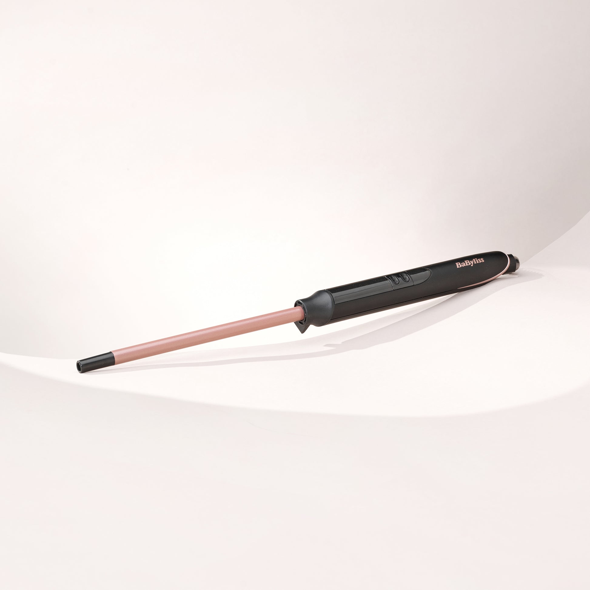 BaByliss Lockenstab C449E – 1 cm Fassdurchmesser, Keramik, 160–210 °C, 2,5 m Kabel, Schwarz/Kupfer