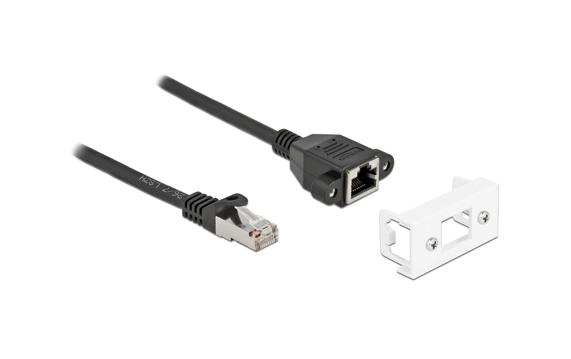 DeLOCK Easy45 Patchkabel – Cat 6A S/FTP, 3 m, Schwarz, LSZH, RJ-45