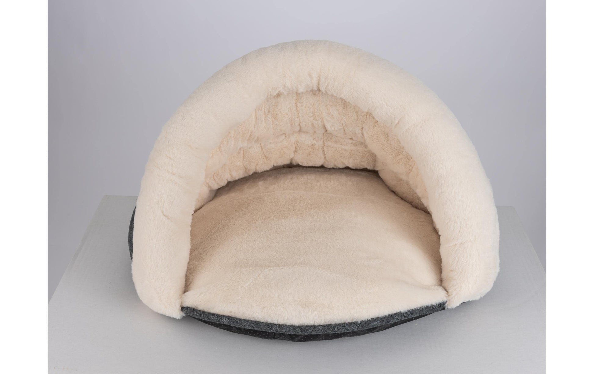 TrendPet LunaSuite Bett – 50 × 30 cm, maschinenwaschbar bis 30 °C, beige, für Hund, Katze