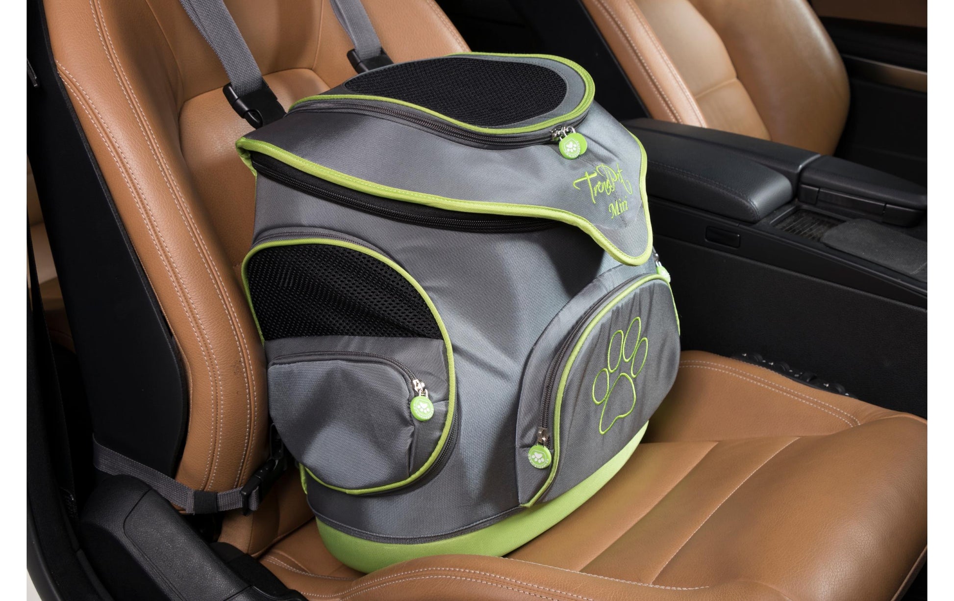 TrendPet Rucksack-Haustierträger – Toplader, mit Seitenfenstern, Grau, 500 × 470 × 310 mm