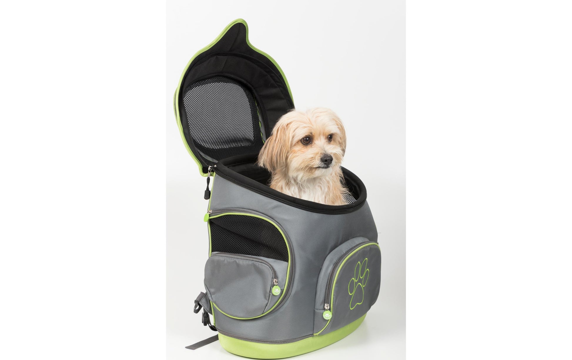 TrendPet Rucksack-Haustierträger – Toplader, mit Seitenfenstern, Grau, 500 × 470 × 310 mm
