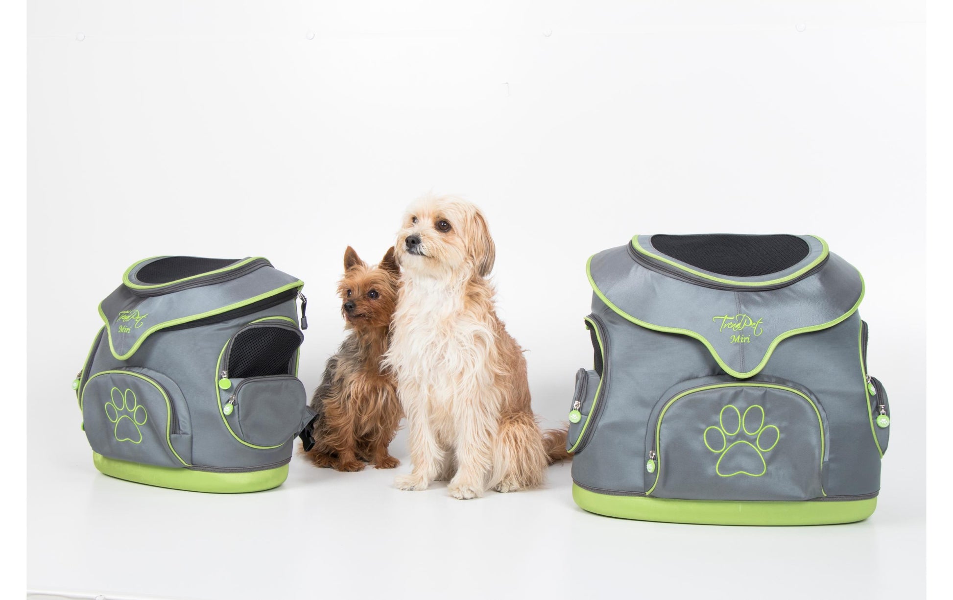 TrendPet Rucksack-Haustierträger – Toplader, mit Seitenfenstern, Grau, 500 × 470 × 310 mm