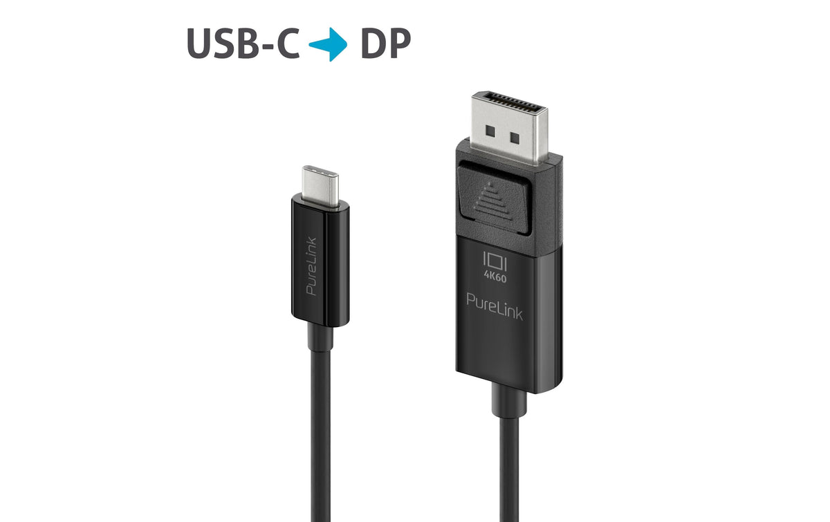 PureLink USB-C auf DisplayPort Kabel DP 1.2 4K 60 Hz – 2 m