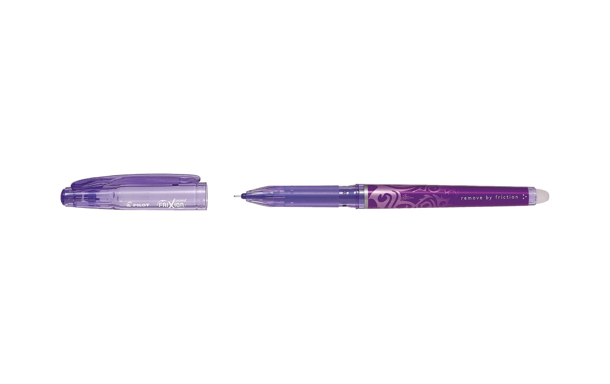 Pilot FriXion Point – radierbarer Tintenroller, mit Kappe, 0,5 mm, violett, für Linkshänder