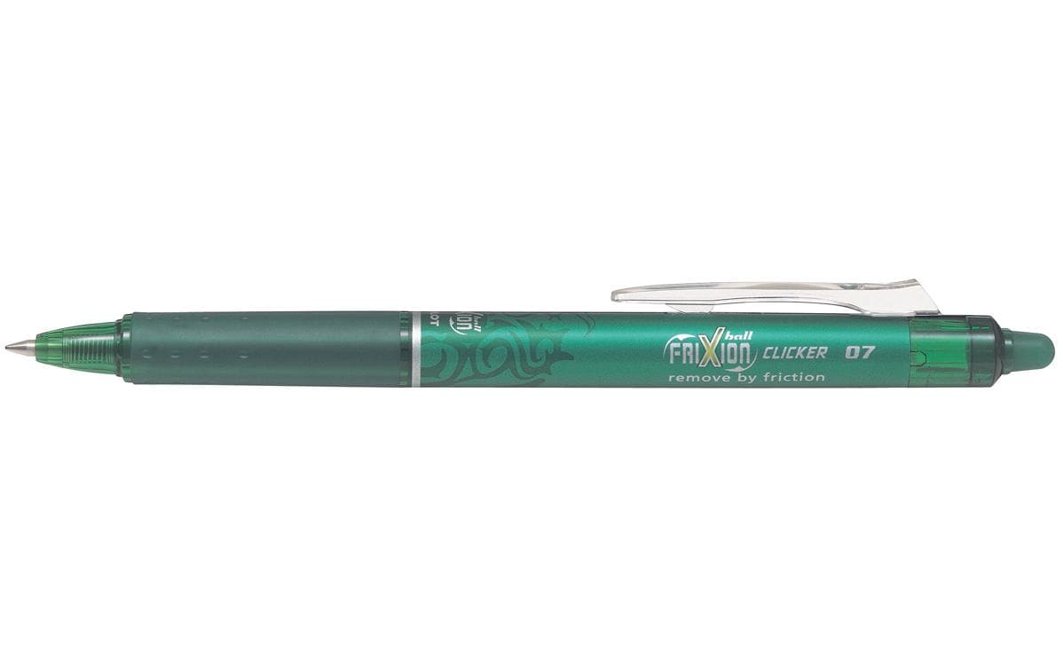 Pilot FriXion Ball Clicker – Tintenroller, radierbar, 0,7 mm, grün