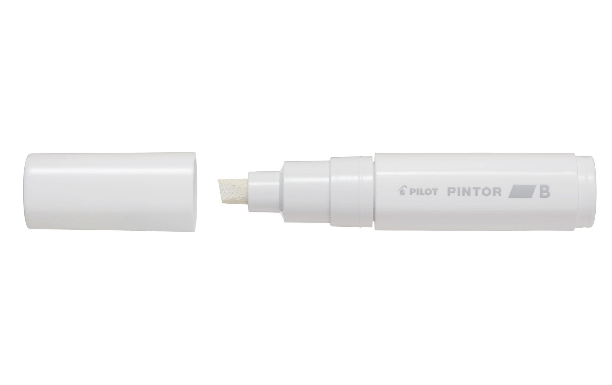 Pilot Pigment-Marker Pintor – Keilspitze 8 mm – Weiss – Für dunkle Oberflächen geeignet