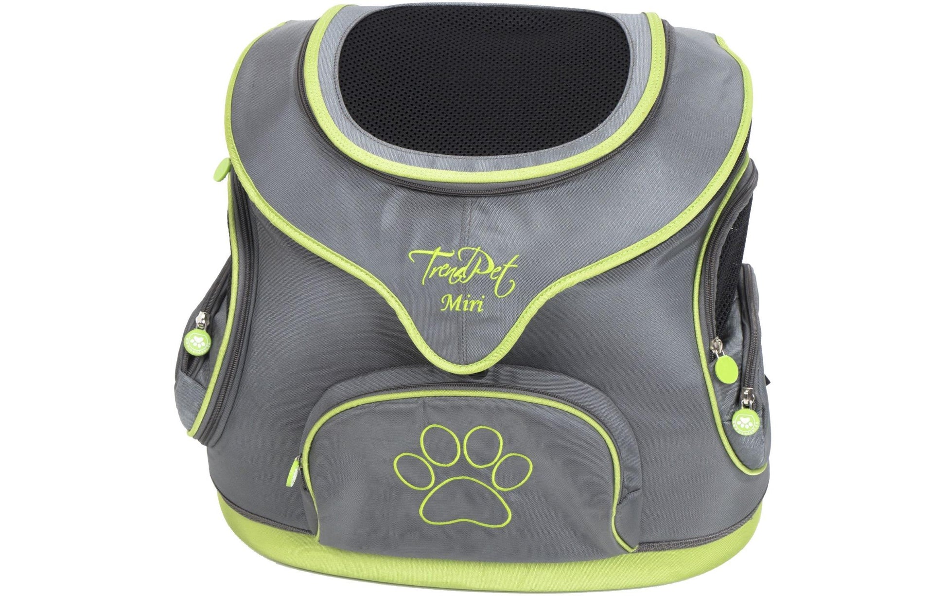 TrendPet Rucksack-Haustierträger – Toplader, mit Seitenfenstern, Grau, 500 × 470 × 310 mm