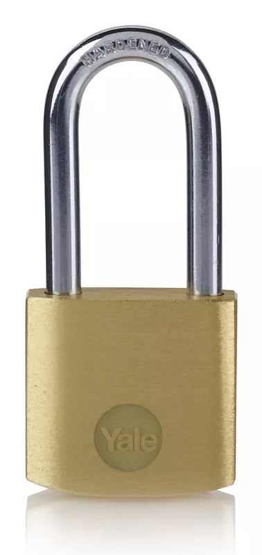 Yale Y110B Mechanisches Vorhängeschloss – Messing, Bügel 28,3×30 mm, Ø5 mm, Sicherheitsstufe 1, Innen