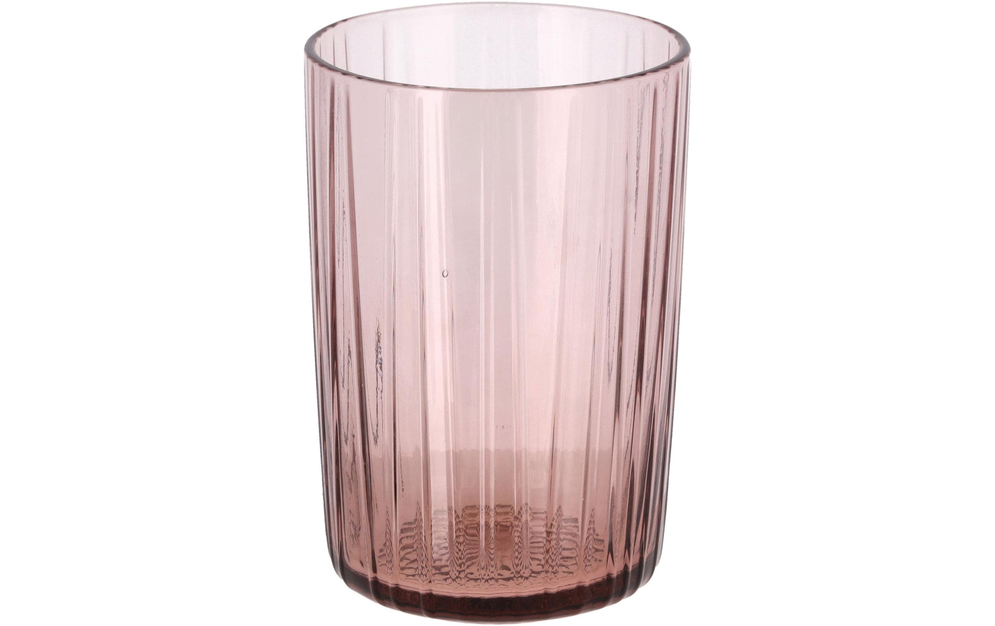 BITZ Trinkglas – 4er Set, 280 ml, Ø 7 cm, Kristallglas, Rosa, spülmaschinenfest