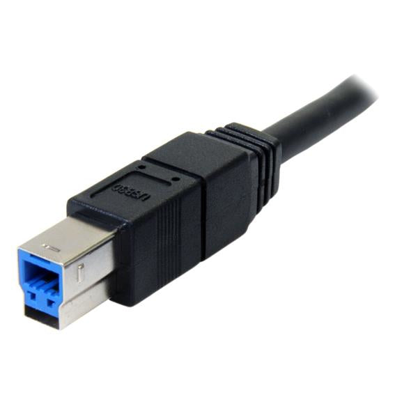 StarTech.com USB-A auf USB-B Kabel – USB 3.2 Gen 1 (5 Gbit/s) – 3 m – Schwarz
