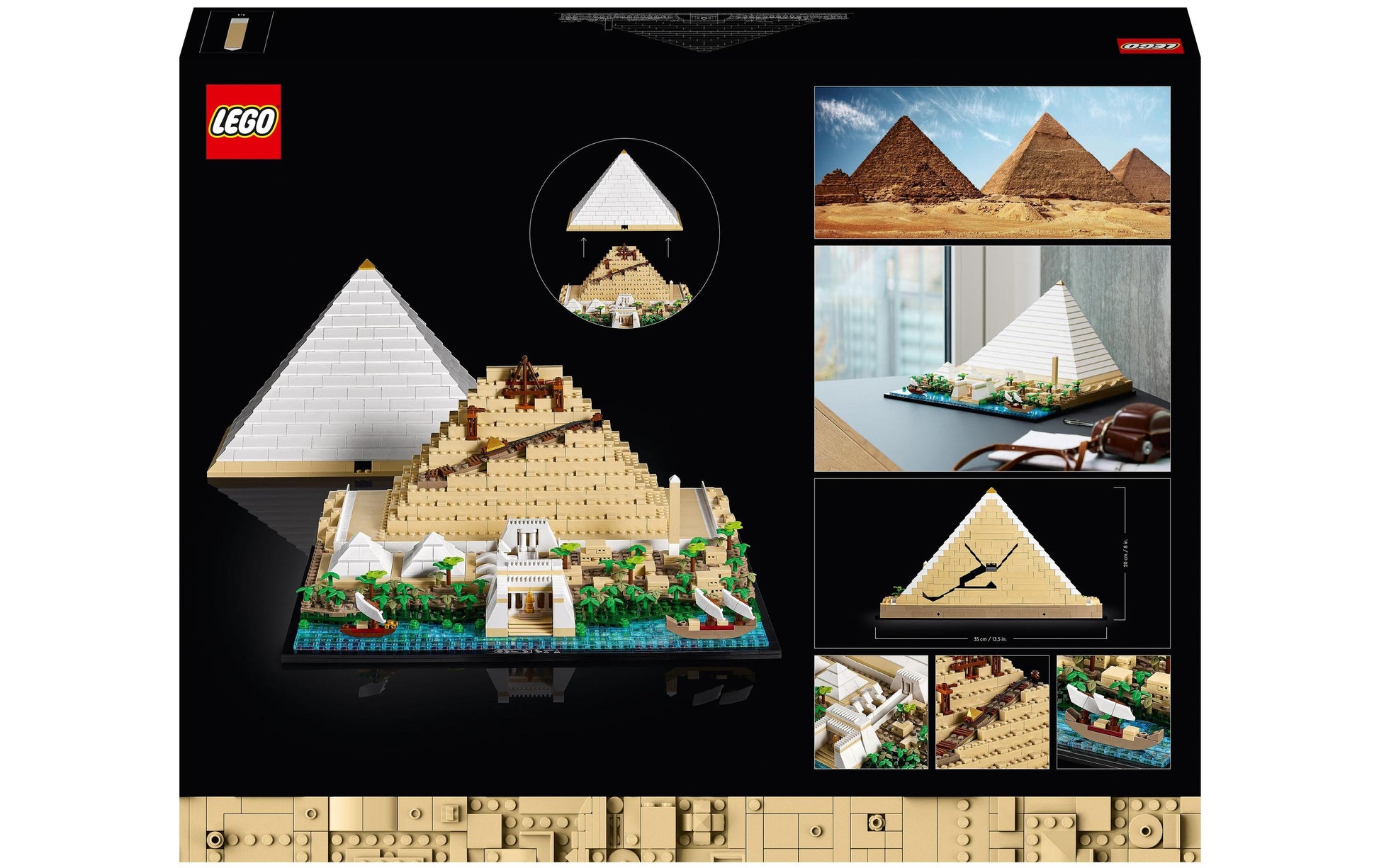 LEGO Architecture Pyramide Bauset – 1476-teilig – 35 × 20 × 32 cm – ab 18 Jahren