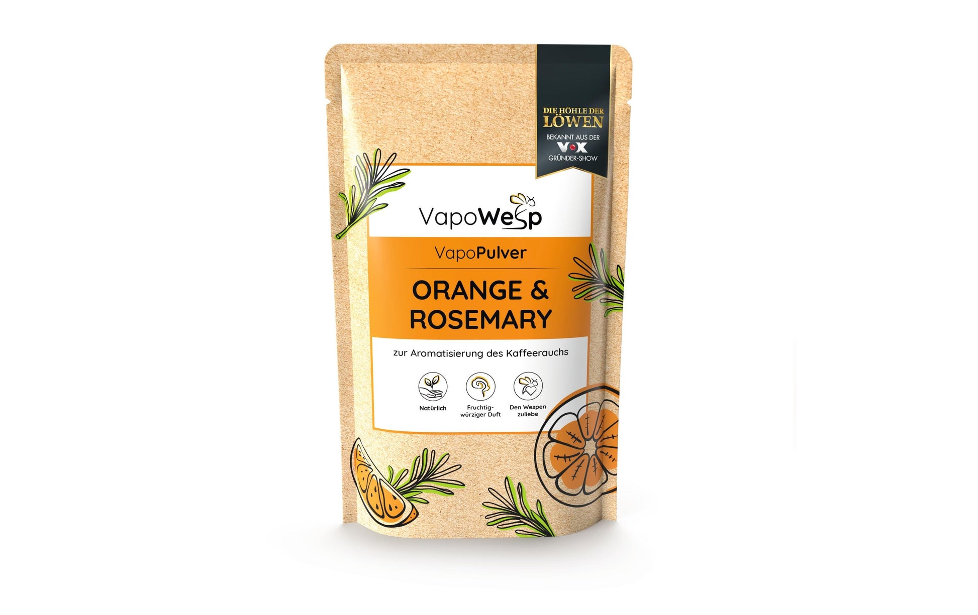 Vapowesp Insektenfalle Ersatzkräuter Rosmarin – 100 g – Orange – für Wespen