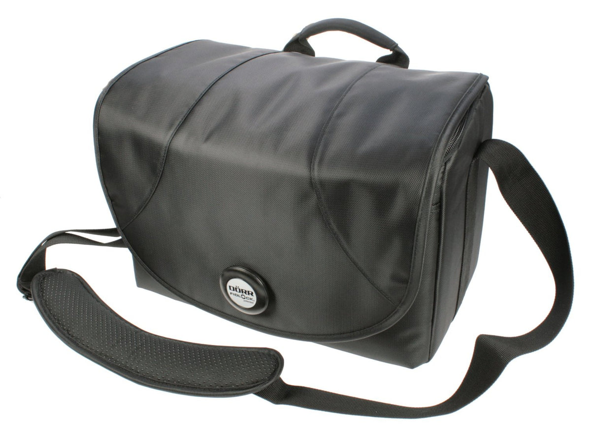 Dörr Fidlock grosse Kameratasche – Schultertasche, Innenmasse 300 × 200 × 160 mm – Schwarz