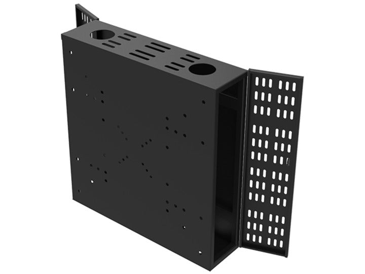 Multibrackets Display-Schutzgehäuse – Schwarz, Aluminium, 485 × 480 × 120 mm