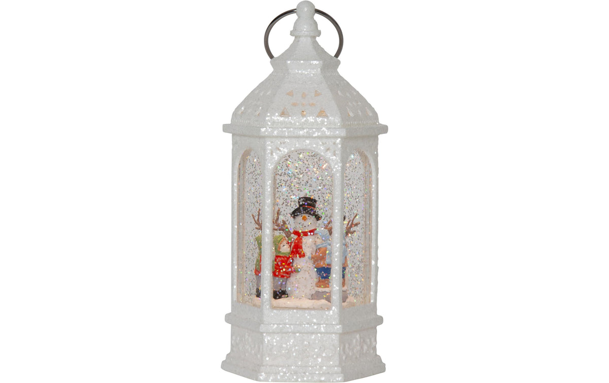 Star Trading Dekorationsfigur Vinter – 23 × 10,5 × 9 cm, 0,064 W, Warmweiss, Timer, Batteriebetrieb, Weiss