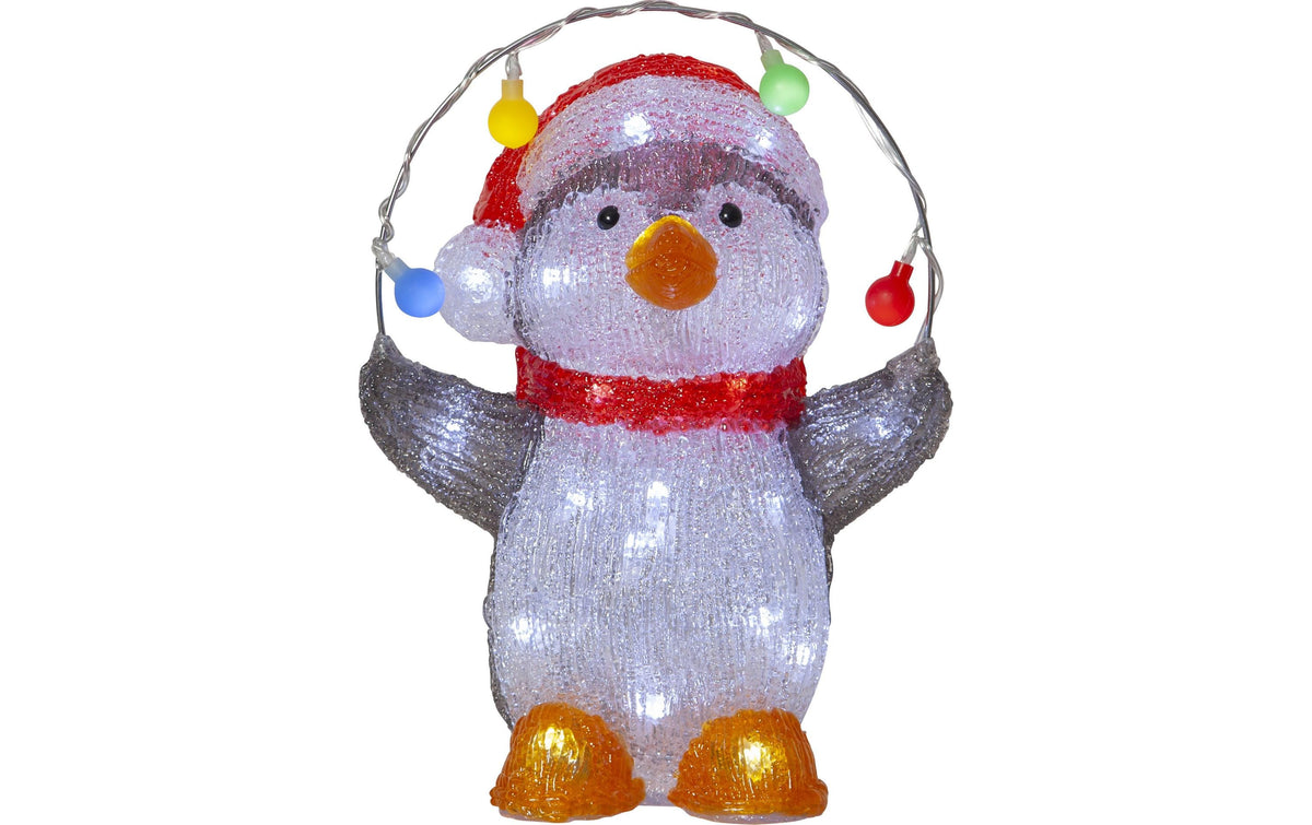 Star Trading Dekoleuchte Aussen – 30 cm – 37 lm, 0,9 W – Kaltweiss – IP44 – Netzbetrieb – Mehrfarbig