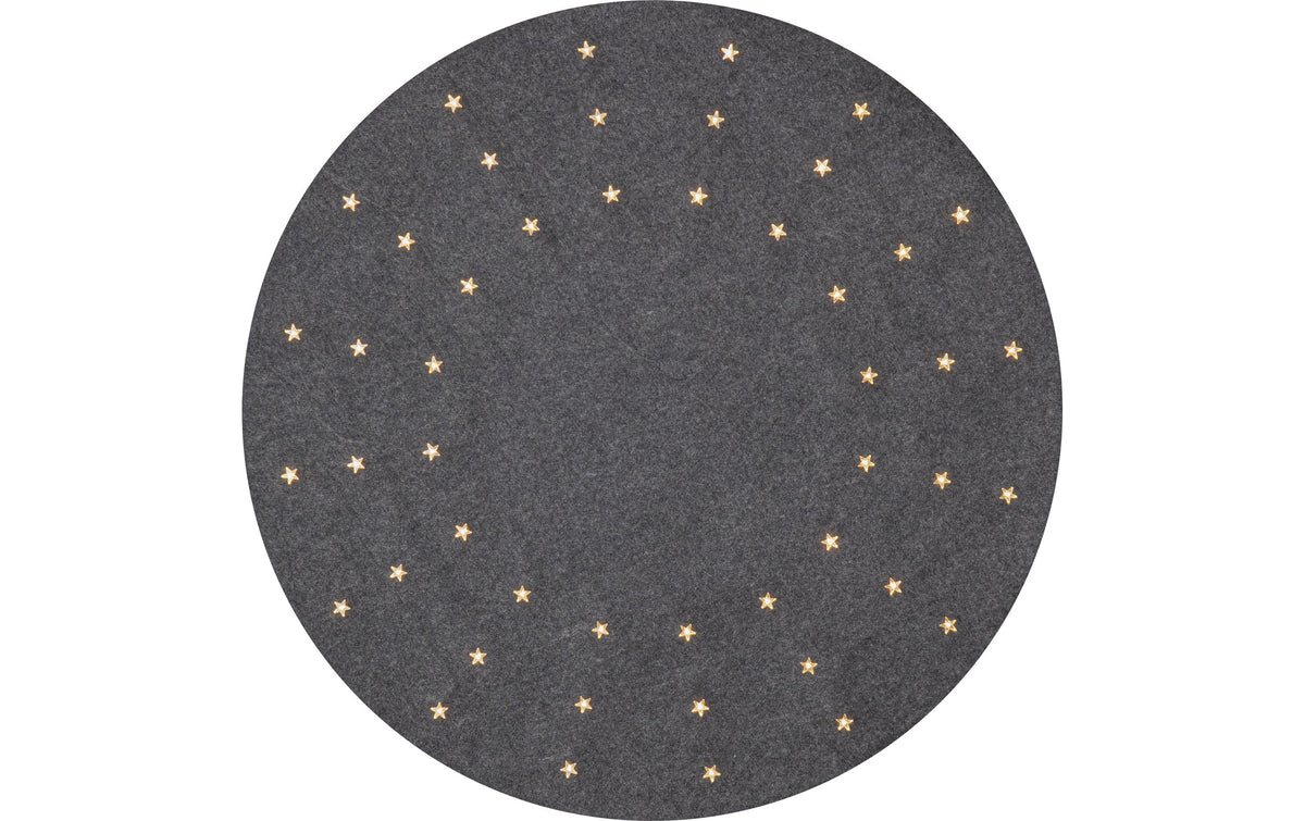 Star Trading Lichterkette/Dekolicht Granne – Ø 80 × 1 cm, 1,35 W, warmweiss, grau