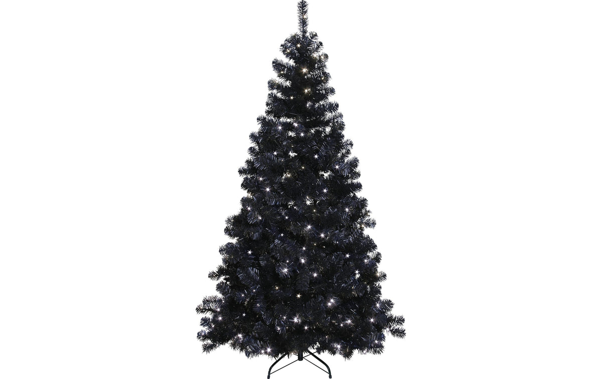 Star Trading Dekorative Aussenleuchte Ottawa – Ø 120 cm – Kaltweiss – Netzbetrieb – 260 LEDs – Schwarz