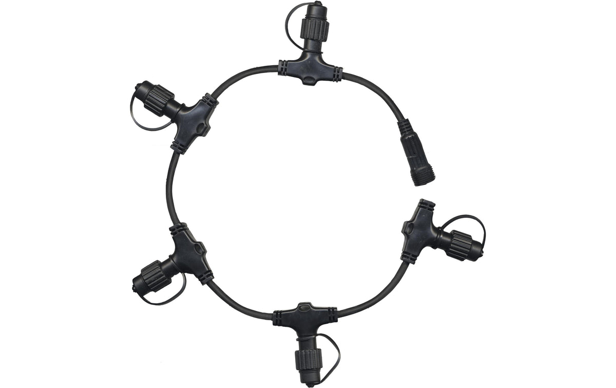 Star Trading Starterset Softring 5er – 24 V, Ø 700 mm, IP44 – für System 24 – 1 Stk. – Schwarz