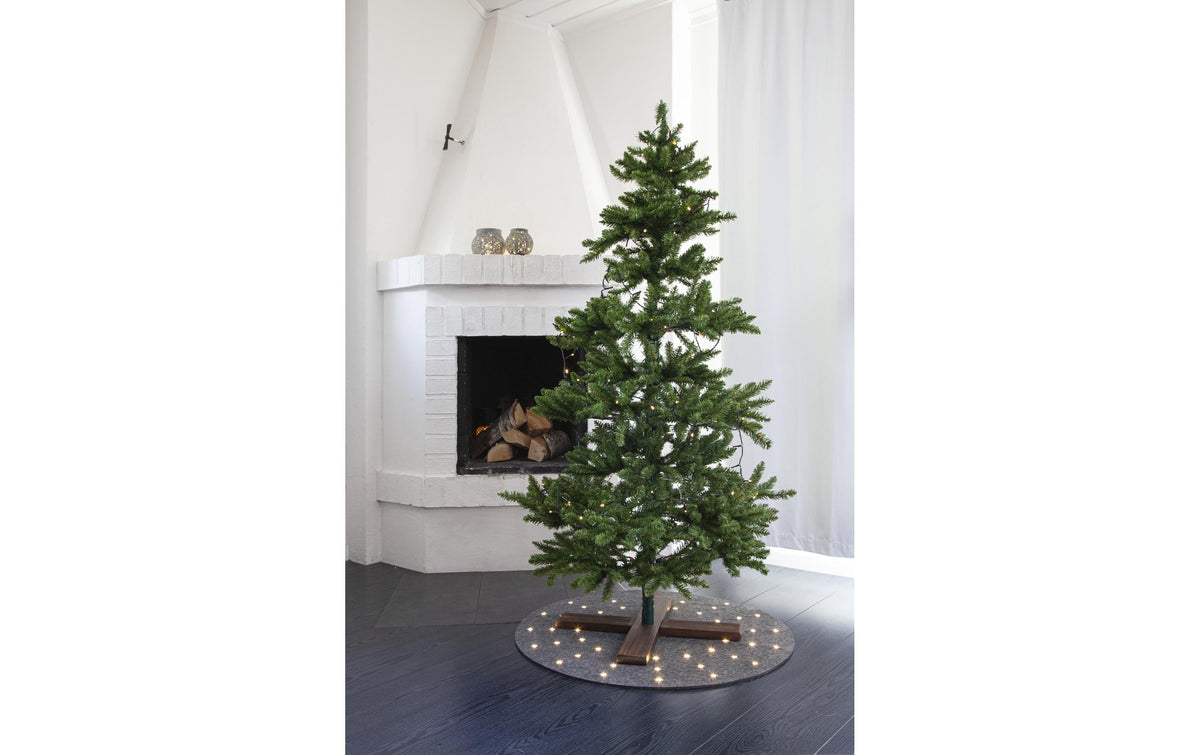 Star Trading Lichterkette/Dekolicht Granne – Ø 80 × 1 cm, 1,35 W, warmweiss, grau