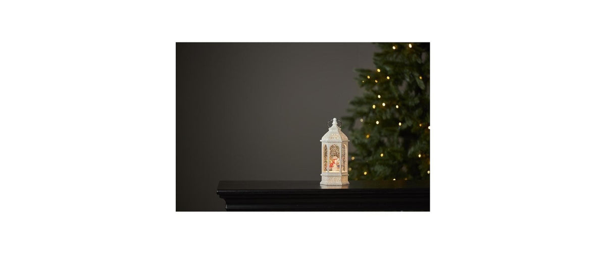Star Trading Dekorationsfigur Vinter – 23 × 10,5 × 9 cm, 0,064 W, Warmweiss, Timer, Batteriebetrieb, Weiss