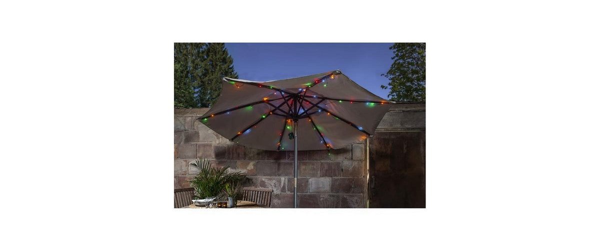 Star Trading Lichterkette – 2,7 m – Mehrfarbig – IP44 – Batteriebetrieb (3×AA) – Timer 6/18 h – Schwarz