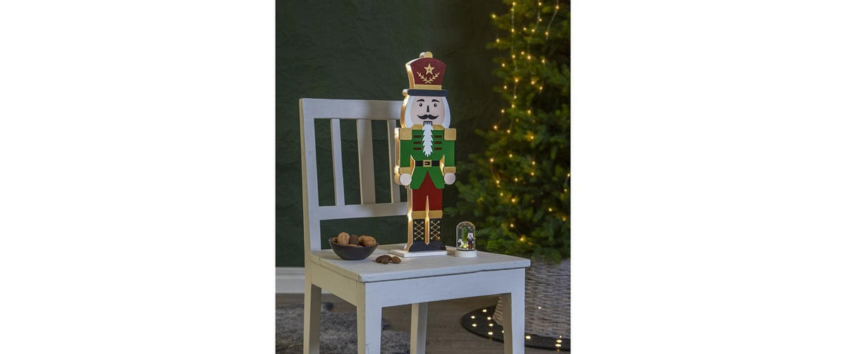 Star Trading Nussknacker Dekorationsfigur – 52 × 16 × 8 cm – Holz, mehrfarbig