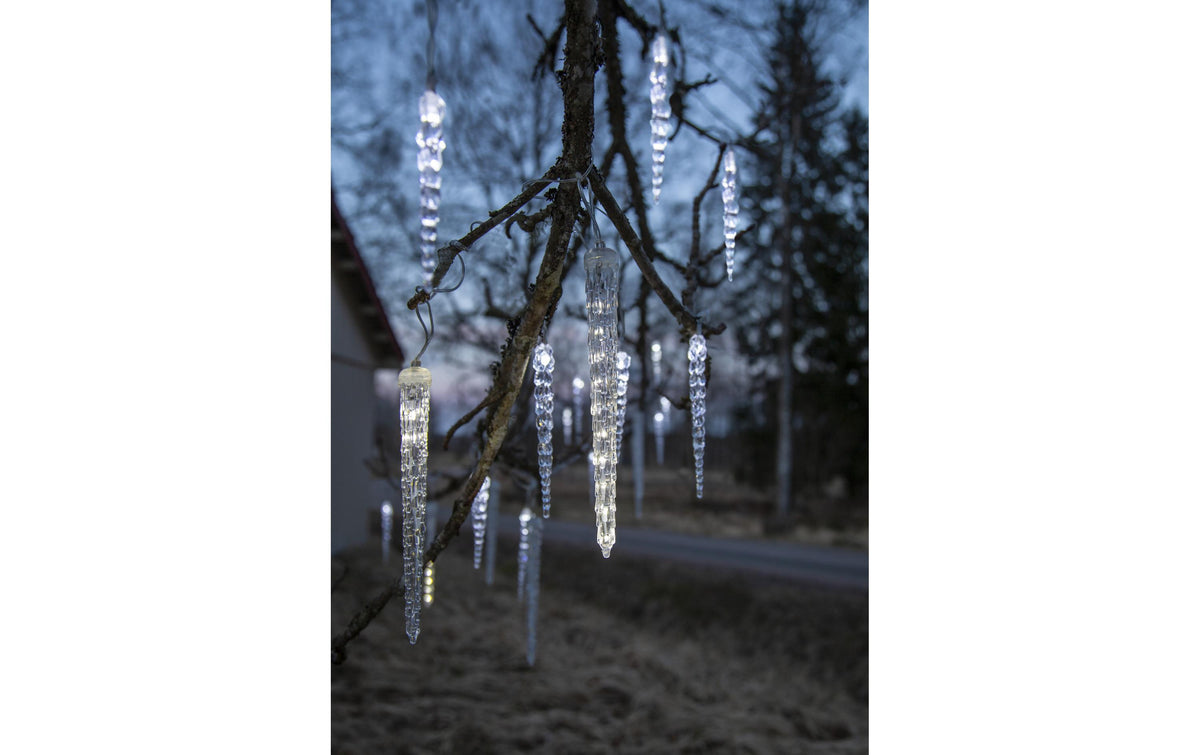 Star Trading System Decor Eiszapfen-Lichterkette Erweiterung – Netzbetrieb, für System Decor, Transparent