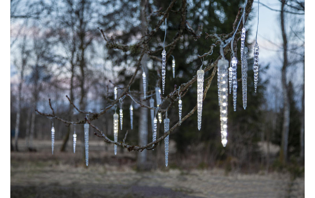 Star Trading System Decor Eiszapfen-Lichterkette Erweiterung – Netzbetrieb, für System Decor, Transparent