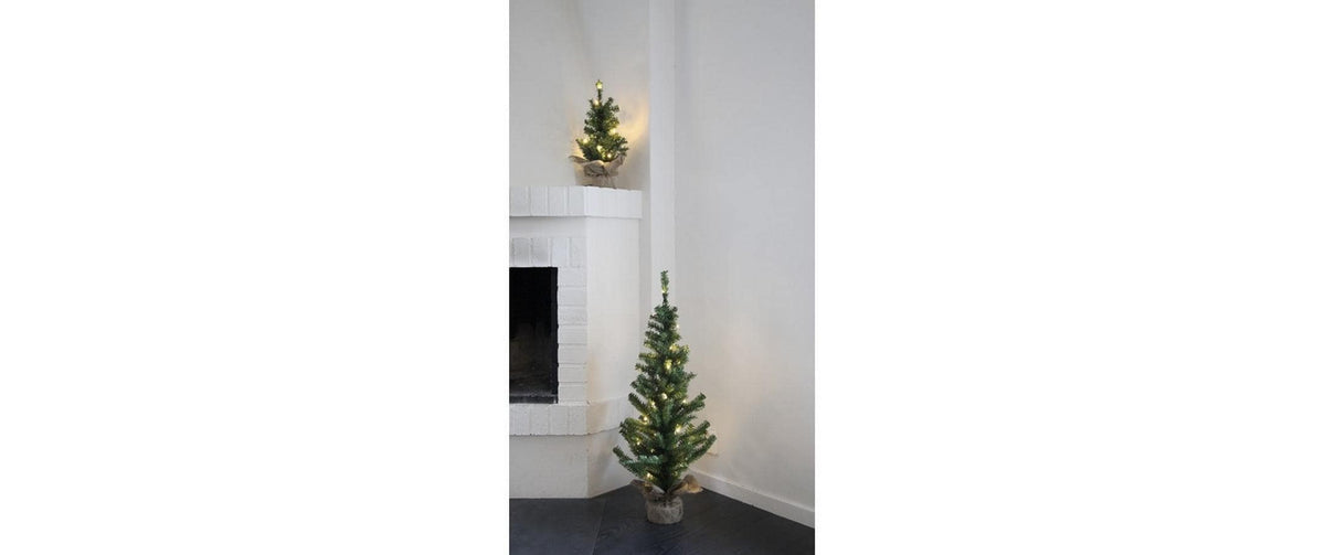 Star Trading LED-Dekolicht Topy – Ø 40 × 90 cm, warmweiss, grün, 50 LEDs, Netzbetrieb