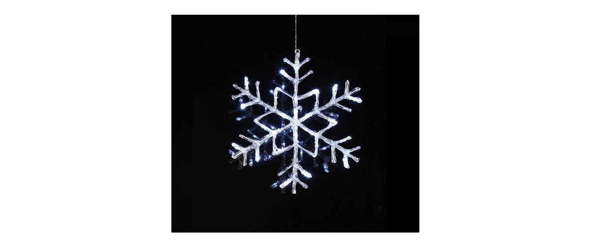 Star Trading Dekorative Aussenleuchte – 1,44 W – Kaltweiss – IP44 – Netzbetrieb – Hängend – Transparent – Acryl