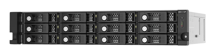 QNAP TL-R1220Sep-RP – 12-Bay Rack 2U HDD/SSD-Gehäuse – redundantes Netzteil, für 2,5"/3,5" HDD/SSD, SAS/SATA