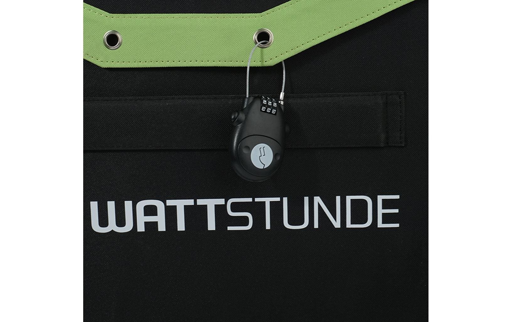 WATTSTUNDE Kabelschloss – Zahlenschloss, Kabellänge 0,8 m, Kabel-Ø 1,5 mm – Schwarz, ABS – 1 Stk.