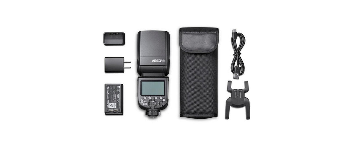 Godox V860III Aufsteckblitz – TTL, Li-Ion 2000 mAh, GN 60, ca. 480 Blitze/Ladung – für Fujifilm – Schwarz