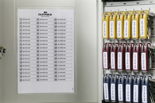 Durable Schlüsselschrank – 18 Schlüssel, Silber
