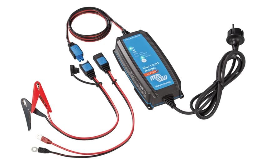Victron Energy BPC120433034R Batterieladegerät 12 V/4 A – für 12 V Blei-Batterien, Auto – IP65 – Blau
