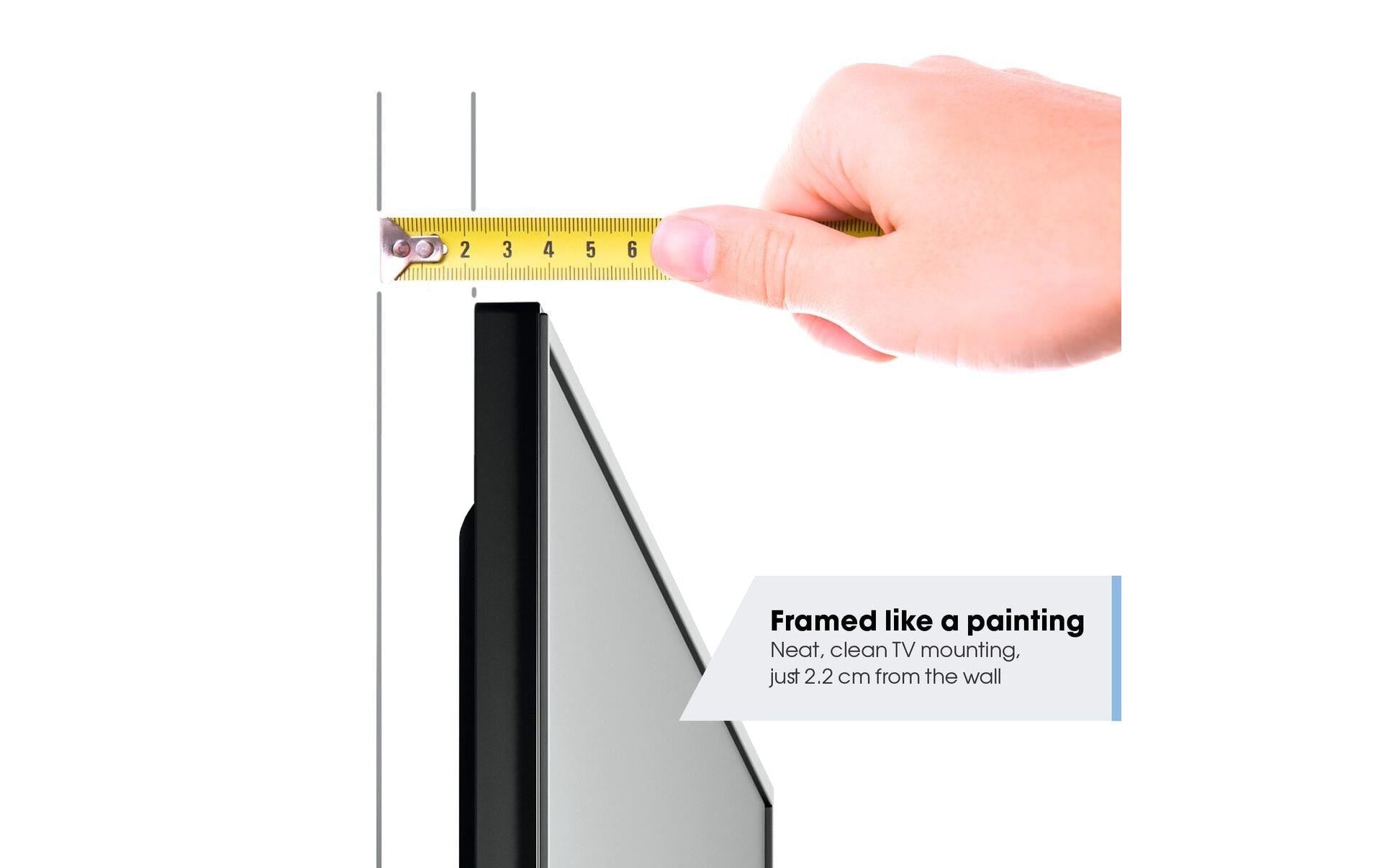 Vogel's TVM3205B – Feste Wandhalterung für 43", VESA 100×200, bis 30 kg, schwarz