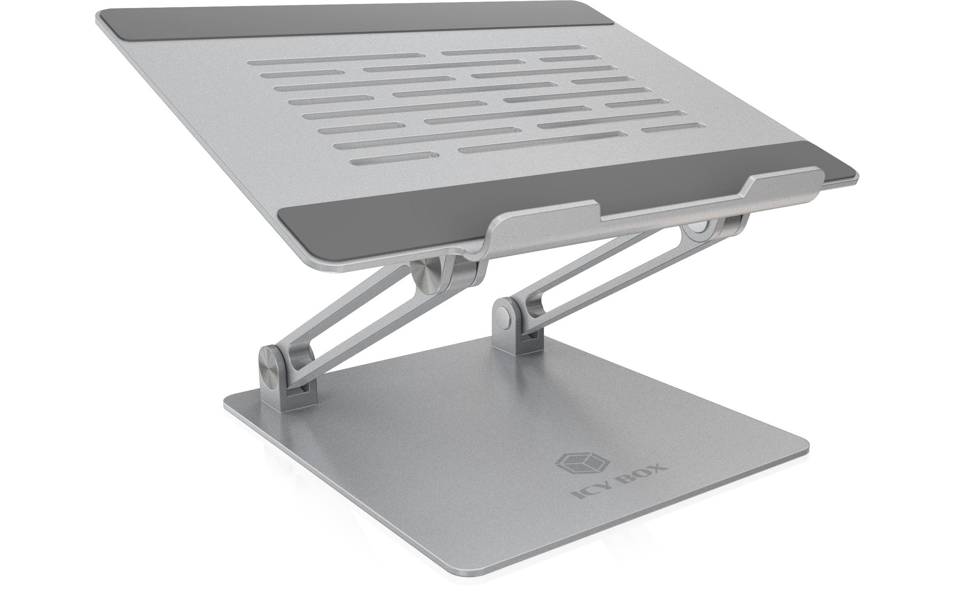 ICY BOX IB-NH300 Laptop-Ständer – für Geräte bis 17", höhenverstellbar, rutschfest – Grau