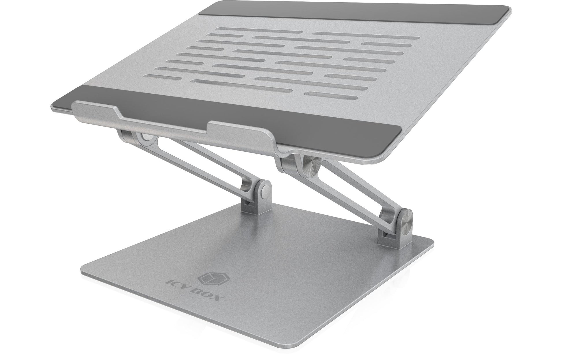ICY BOX IB-NH300 Laptop-Ständer – für Geräte bis 17", höhenverstellbar, rutschfest – Grau